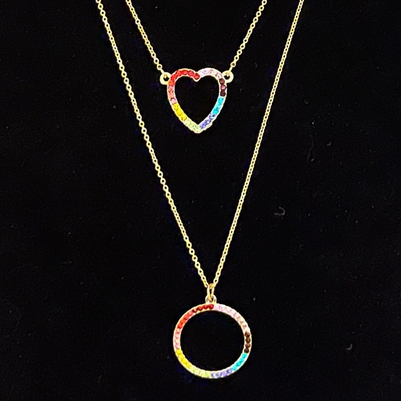 NEW - Three-Tier Rainbow Necklace - Picture 3 of 5